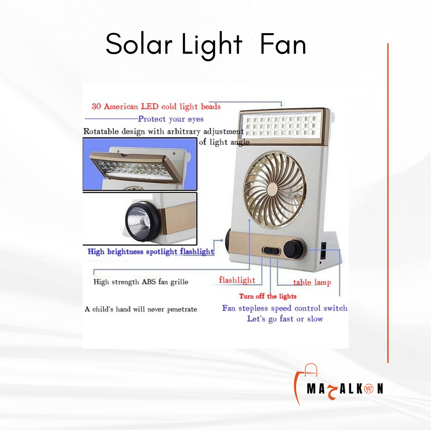 Solar Light Fan