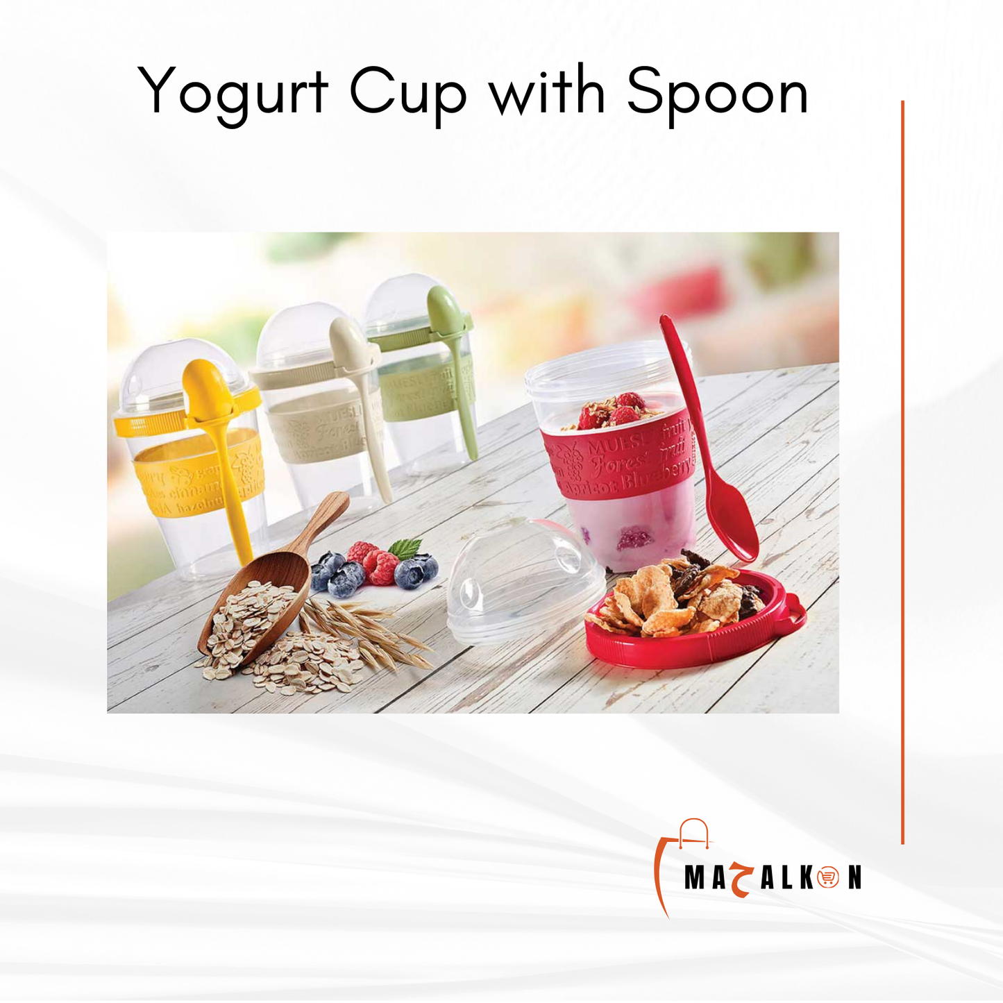 Yogurt Cup with Spoon