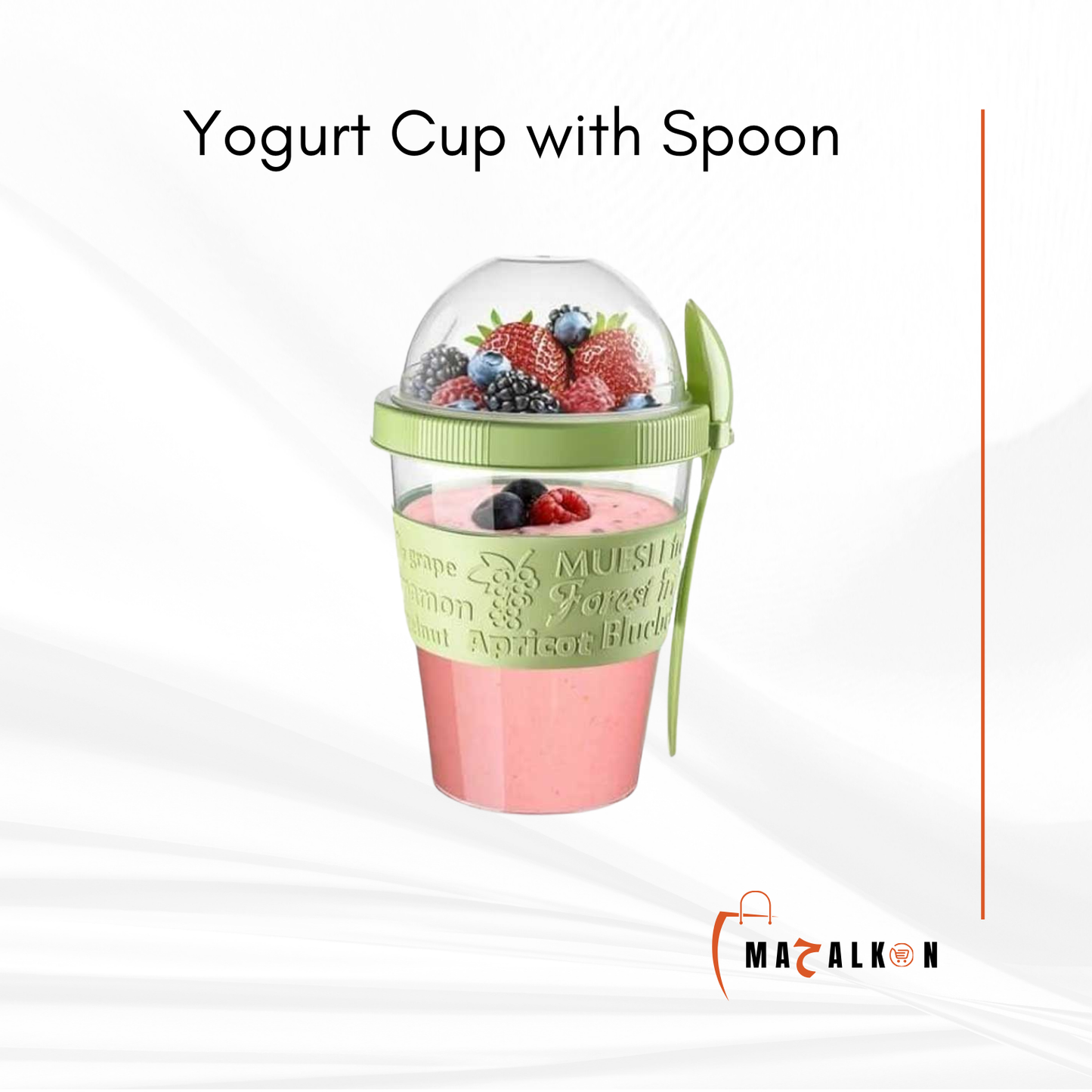 Yogurt Cup with Spoon