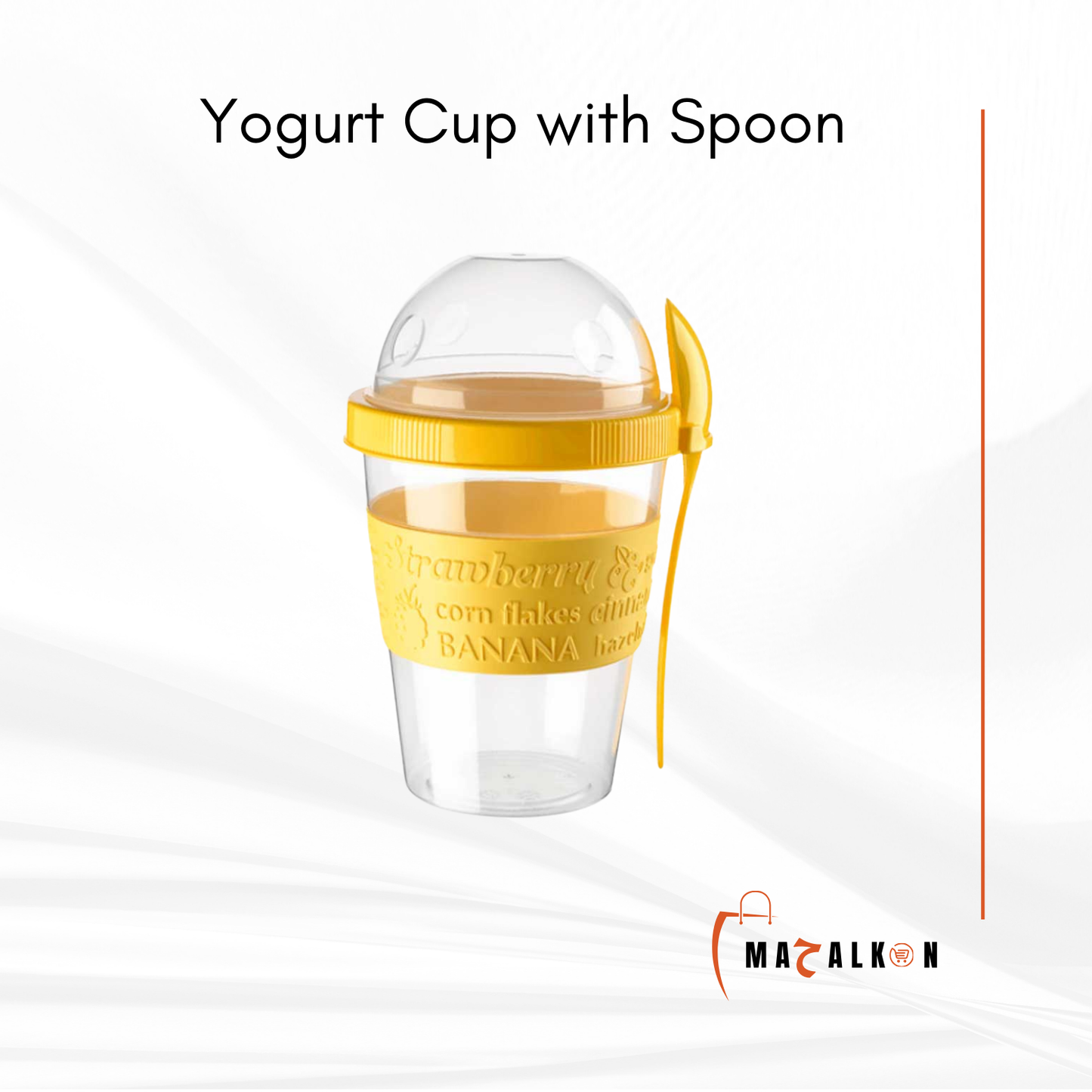 Yogurt Cup with Spoon