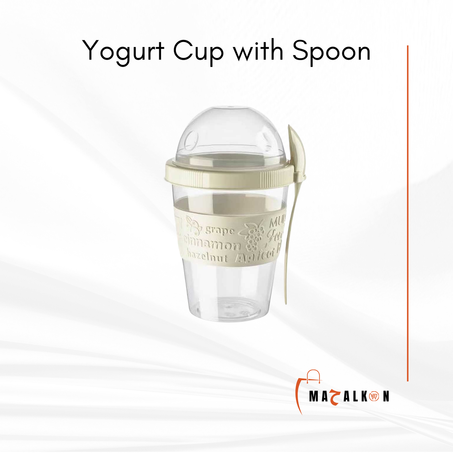 Yogurt Cup with Spoon