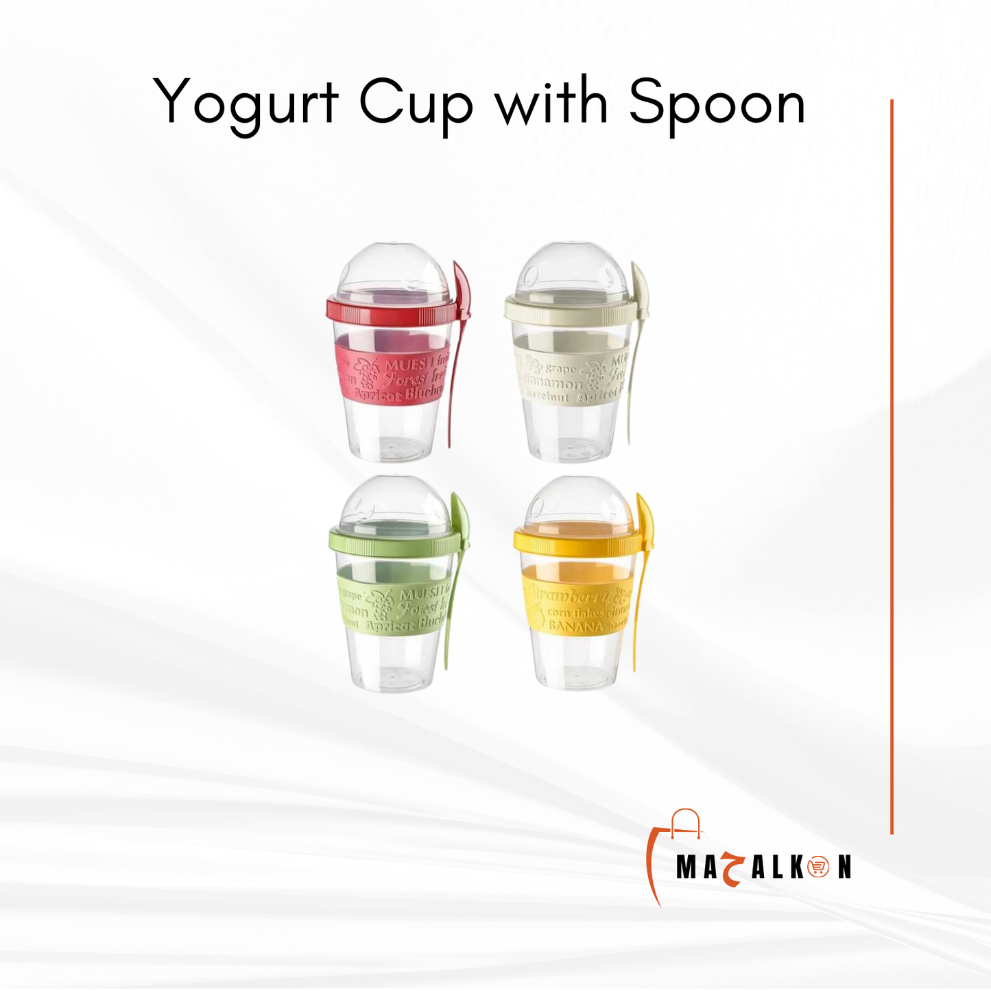 Yogurt Cup with Spoon