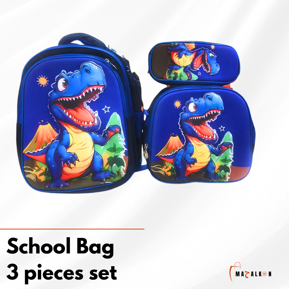 Dinosaure School Bag 3 pieces