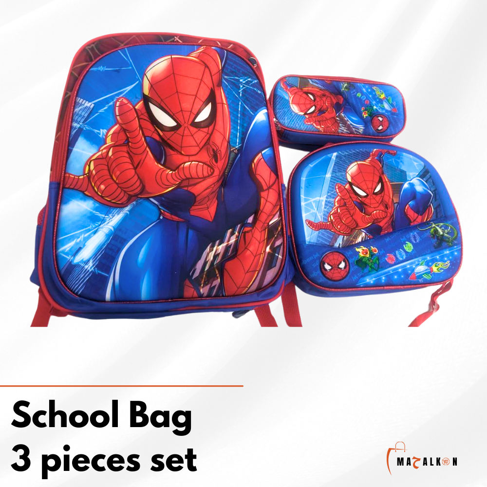 Spiderman School Bag 3 pieces