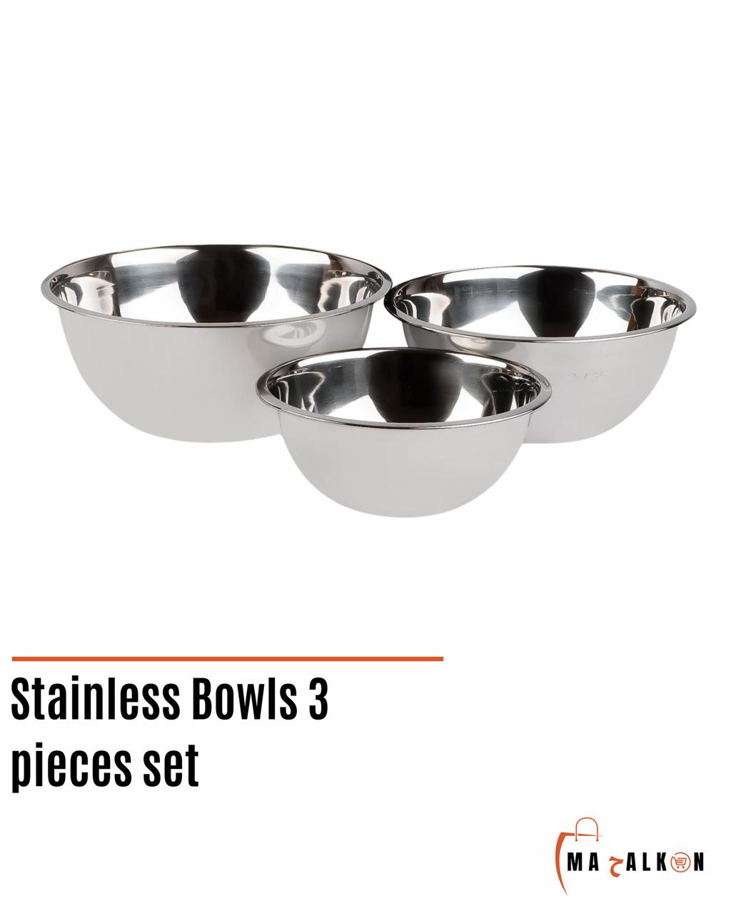 Steinless Bowls 3 Pieces