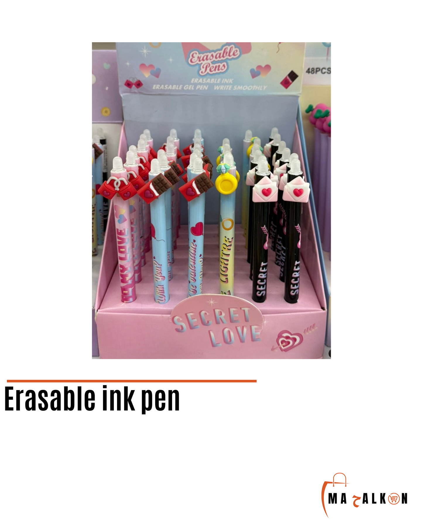 Erasable ink pen