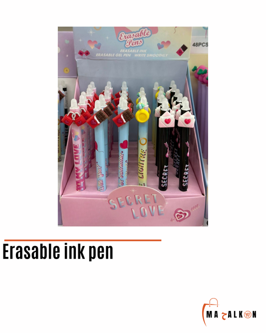 Erasable ink pen