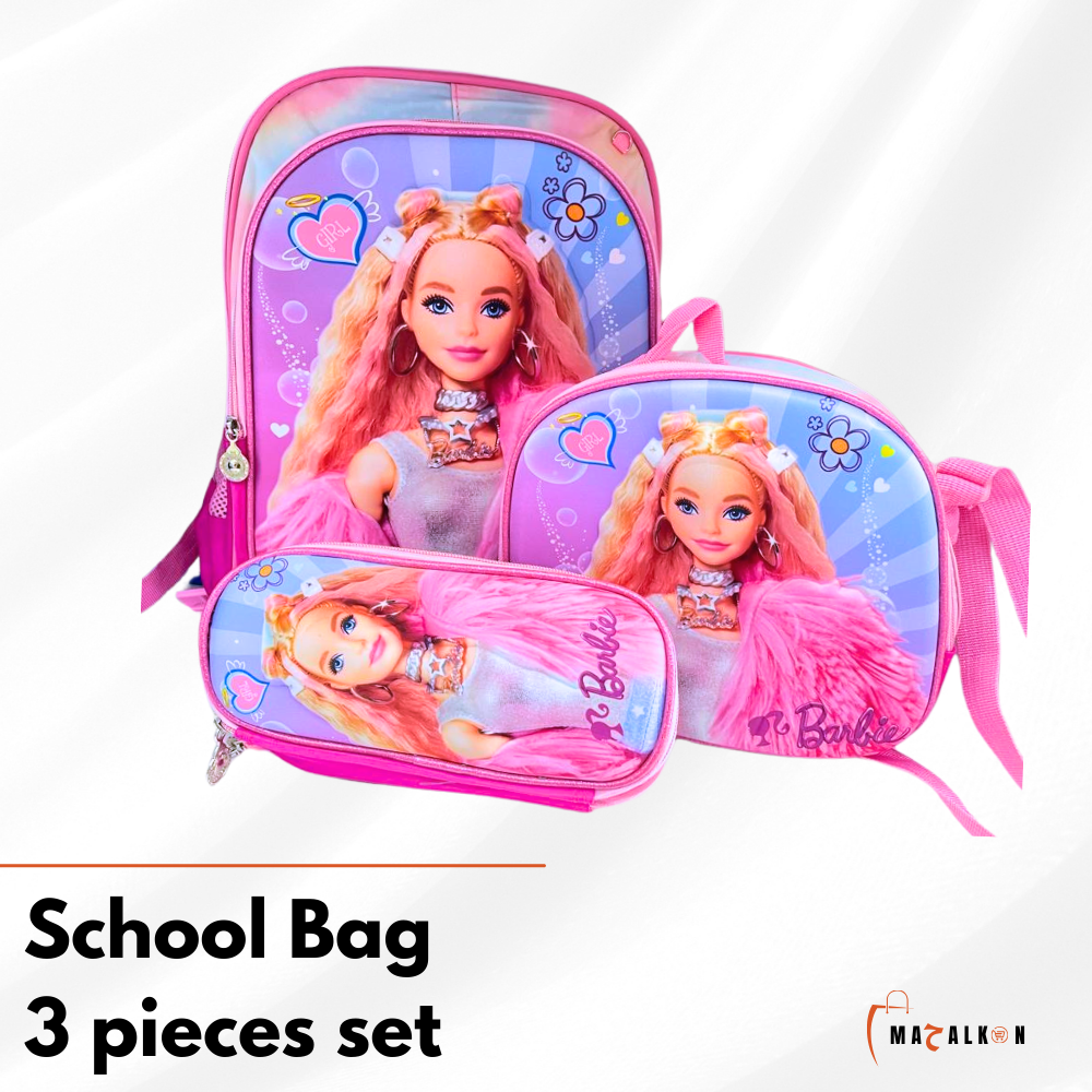 Barbie School Bag 3 pieces