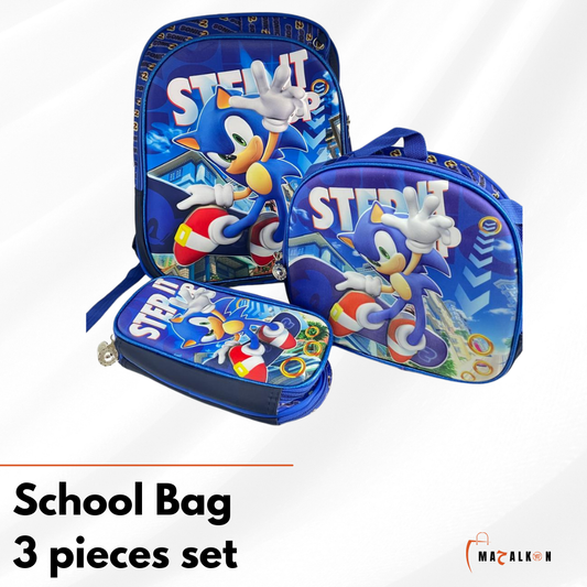 Sonic School Bag 3 pieces