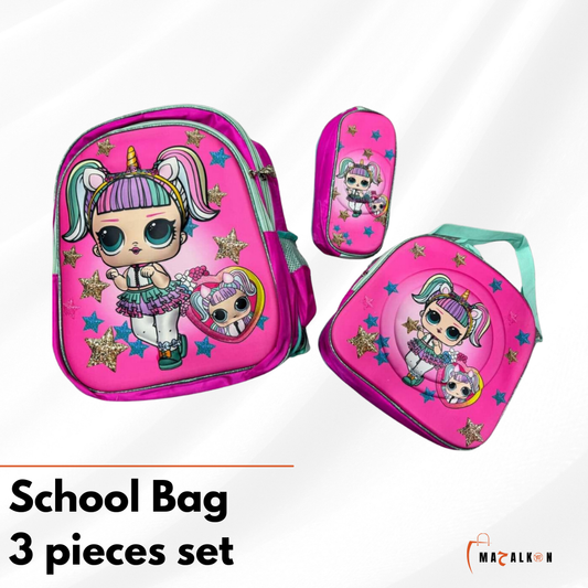 LOL Doll School Bag 3 pieces