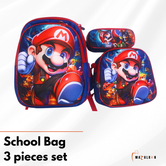 Mario School Bag 3 Pieces
