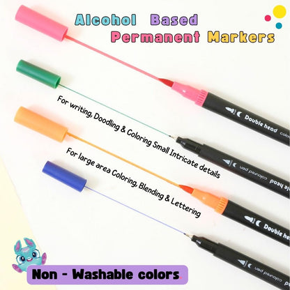 Colour Marker set Dual Brush 60 PCS