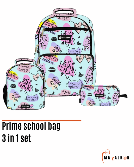 Prime school bag 3 pieces