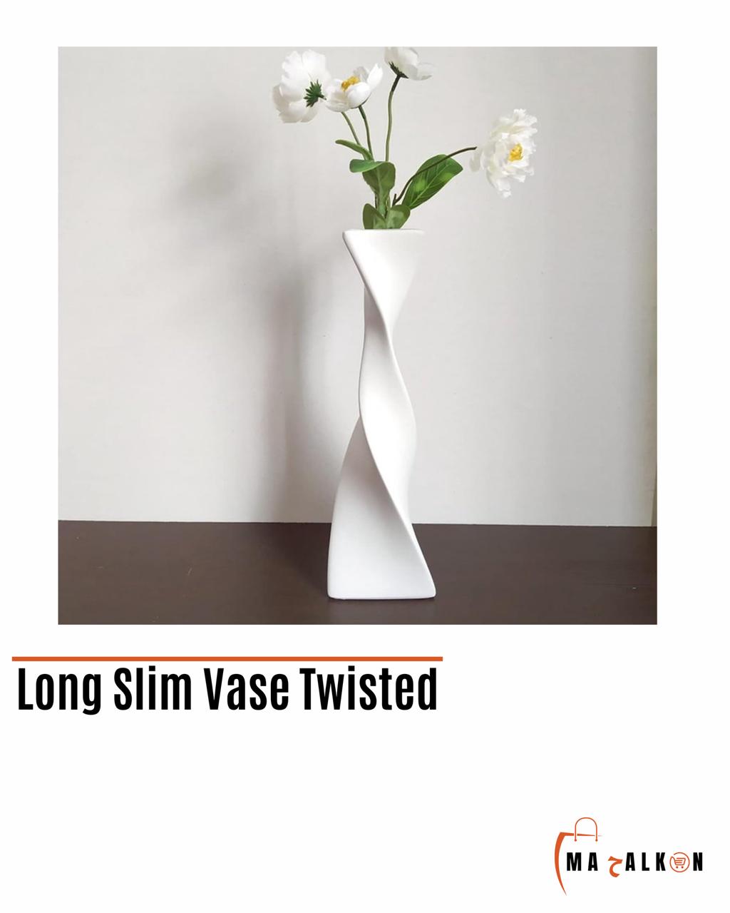 Long Slim Vase Twisted