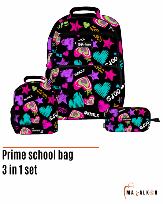 Prime school bag 3 pieces