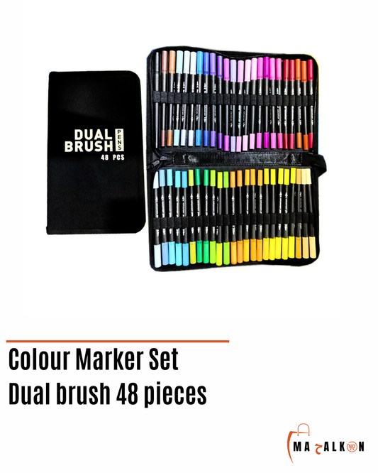 Colour Marker Dual Brush 48PCS