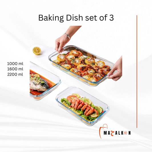 Diamonds Pyrex set 3 pcs