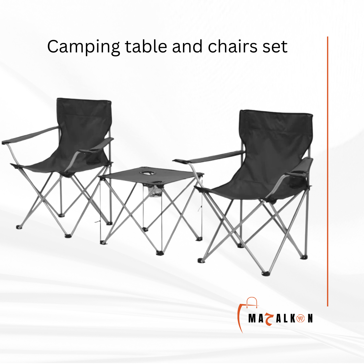 campinh chair with table